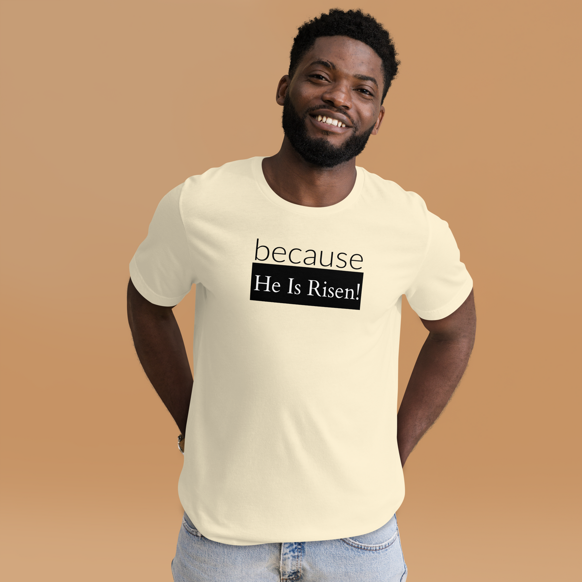 because Risen - Unisex t-shirt