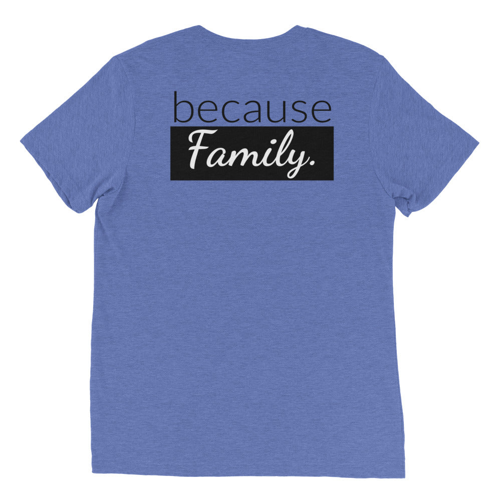 because Science. because Family. (front/back) - Vintage, fitted look short sleeve t-shirt