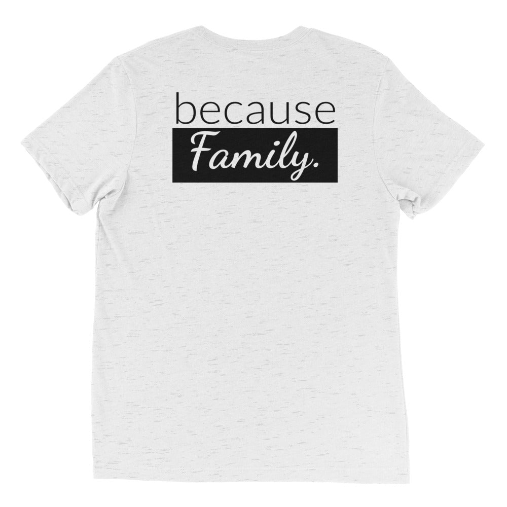 because Science. because Family. (front/back) - Vintage, fitted look short sleeve t-shirt