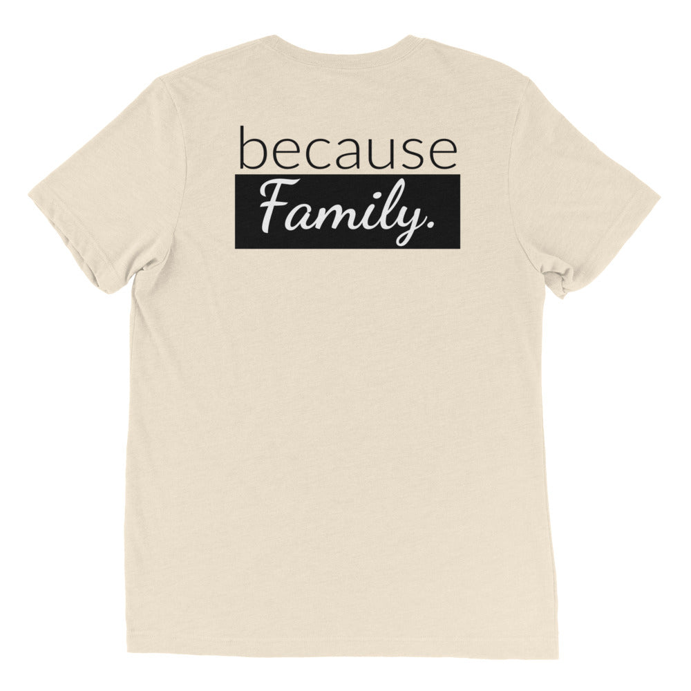 because Science. because Family. (front/back) - Vintage, fitted look short sleeve t-shirt