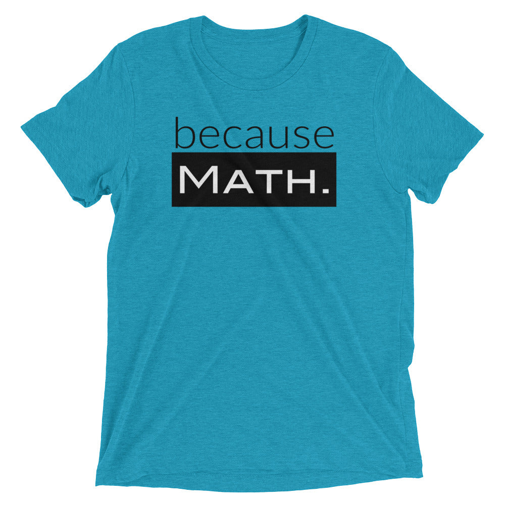 because Math. - Vintage, fitted look short sleeve t-shirt