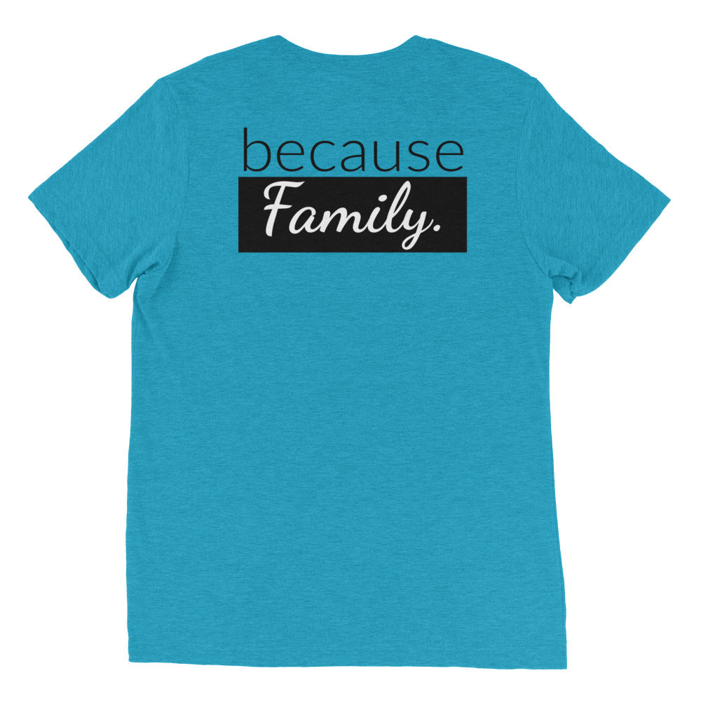 because Science. because Family. (front/back) - Vintage, fitted look short sleeve t-shirt