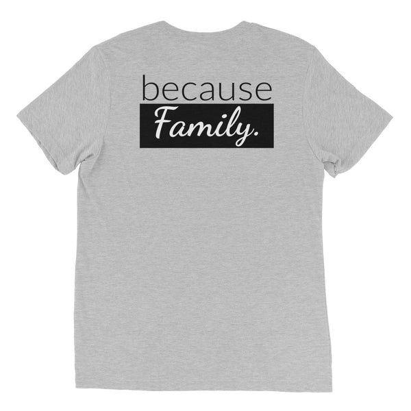 because Science. because Family. (front/back) - Vintage, fitted look short sleeve t-shirt