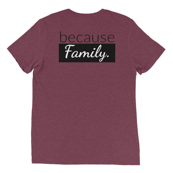 because Science. because Family. (front/back) - Vintage, fitted look short sleeve t-shirt