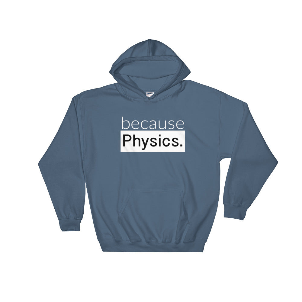 because Physics. (white version) - Hooded Sweatshirt