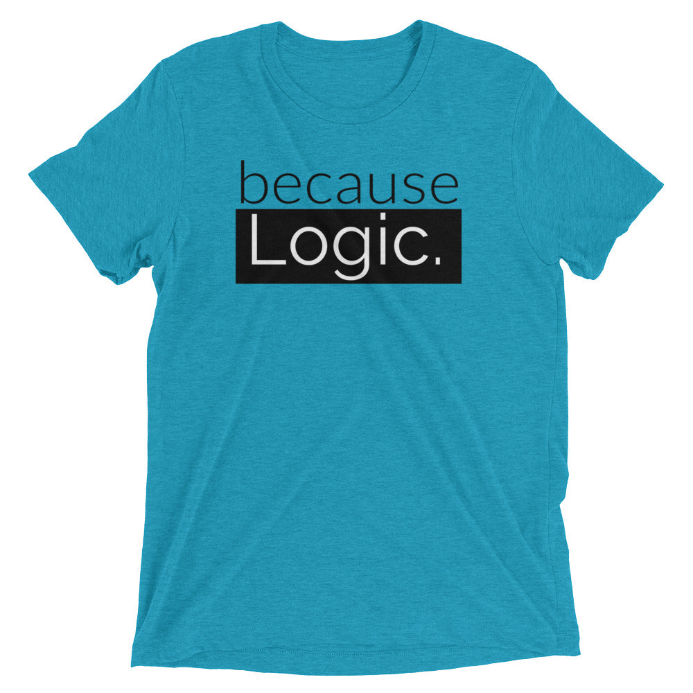 because Logic. - Vintage, fitted look short sleeve t-shirt