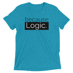 because Logic. - Vintage, fitted look short sleeve t-shirt