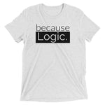 because Logic. - Vintage, fitted look short sleeve t-shirt