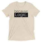 because Logic. - Vintage, fitted look short sleeve t-shirt