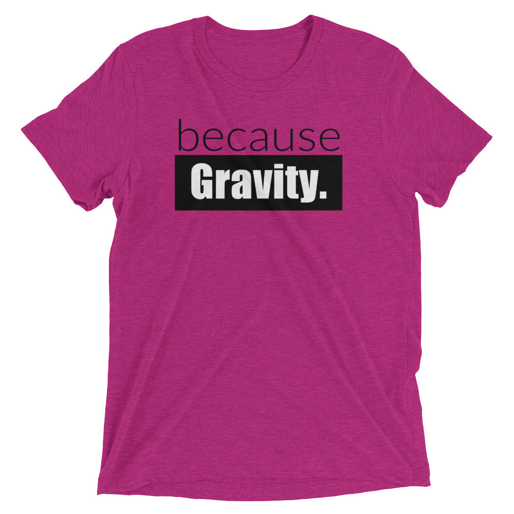 because Gravity. - Vintage, fitted look short sleeve t-shirt