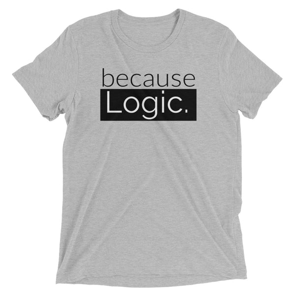 because Logic. - Vintage, fitted look short sleeve t-shirt