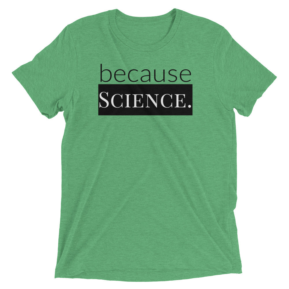 because Science. because Family. (front/back) - Vintage, fitted look short sleeve t-shirt