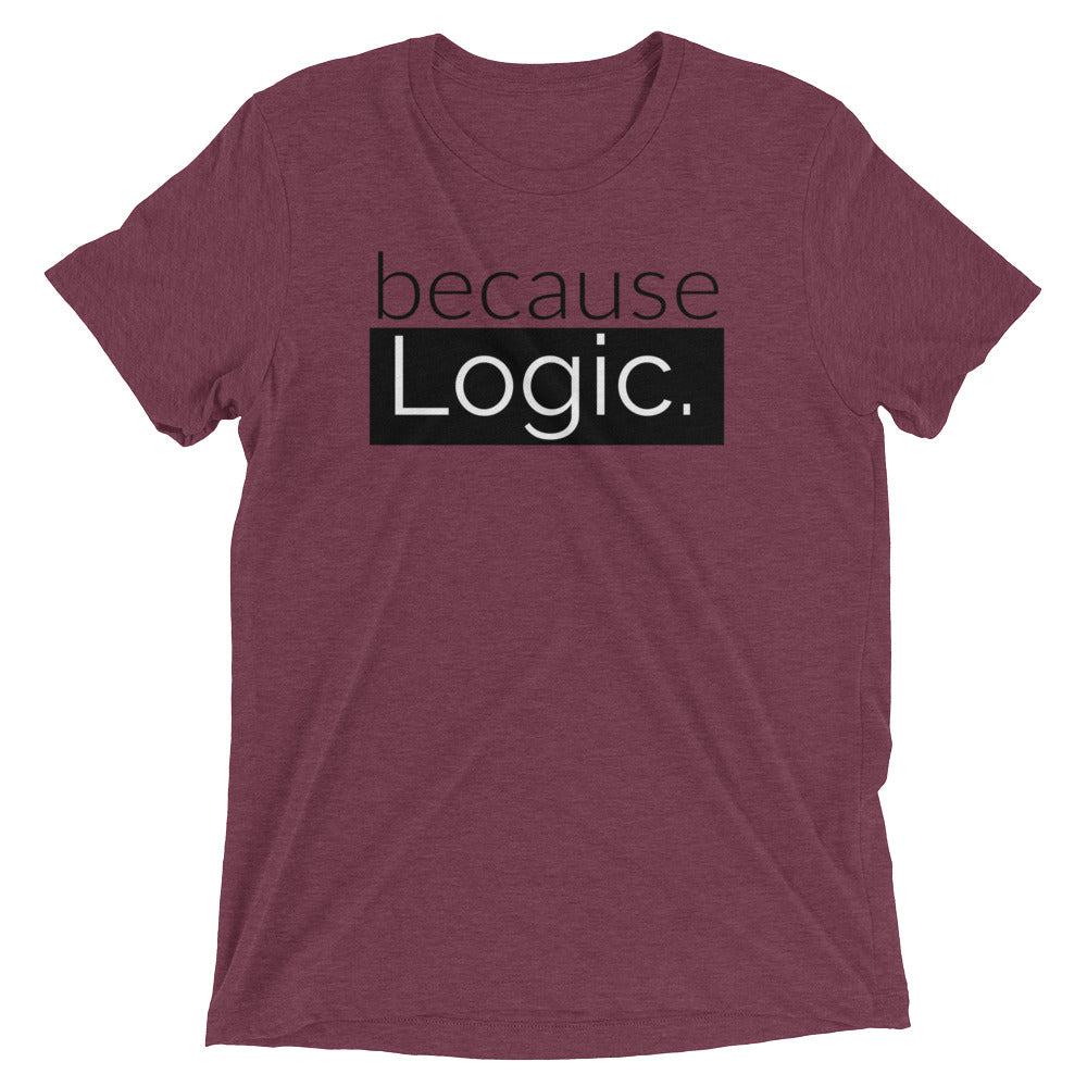 because Logic. - Vintage, fitted look short sleeve t-shirt