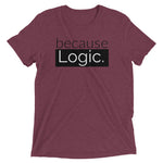 because Logic. - Vintage, fitted look short sleeve t-shirt