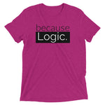 because Logic. - Vintage, fitted look short sleeve t-shirt