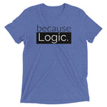 because Logic. - Vintage, fitted look short sleeve t-shirt