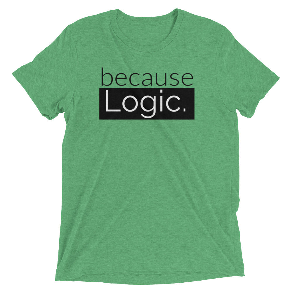 because Logic. - Vintage, fitted look short sleeve t-shirt