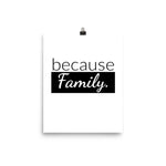 because Family. - Poster