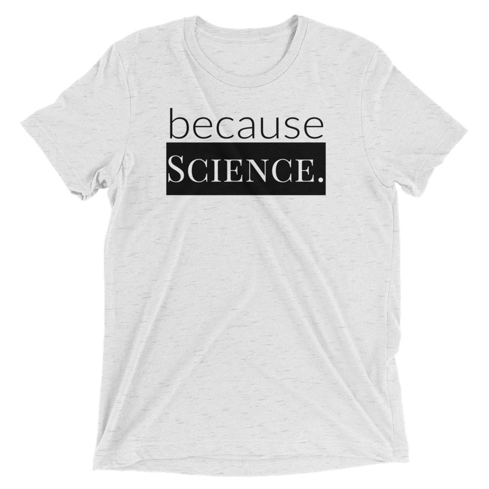 because Science. because Family. (front/back) - Vintage, fitted look short sleeve t-shirt